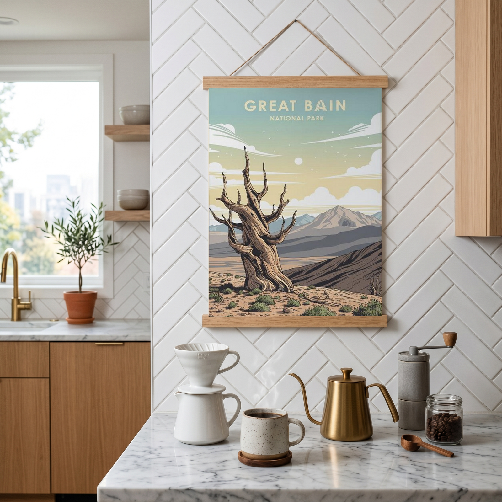 Great Basin National Park Poster — Vintage Bristlecone Pine Nevada Print