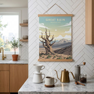 Great Basin National Park Poster — Vintage Bristlecone Pine Nevada Print