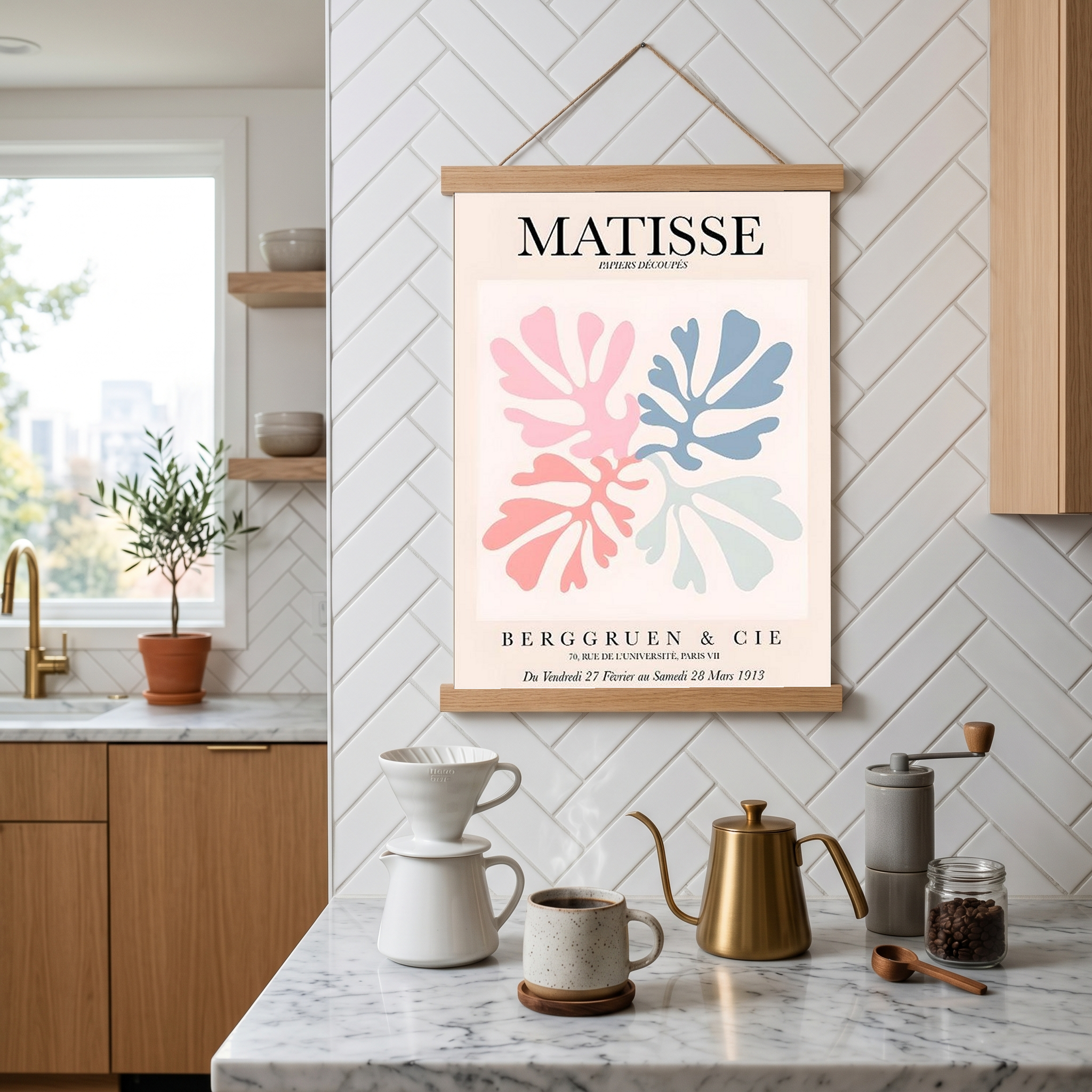 Matisse Cut-Outs Exhibition Poster — Berggruen 1953 Print