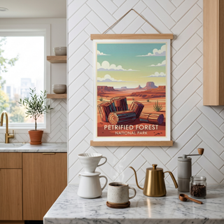 Petrified Forest National Park Poster — Vintage Arizona Painted Desert Print