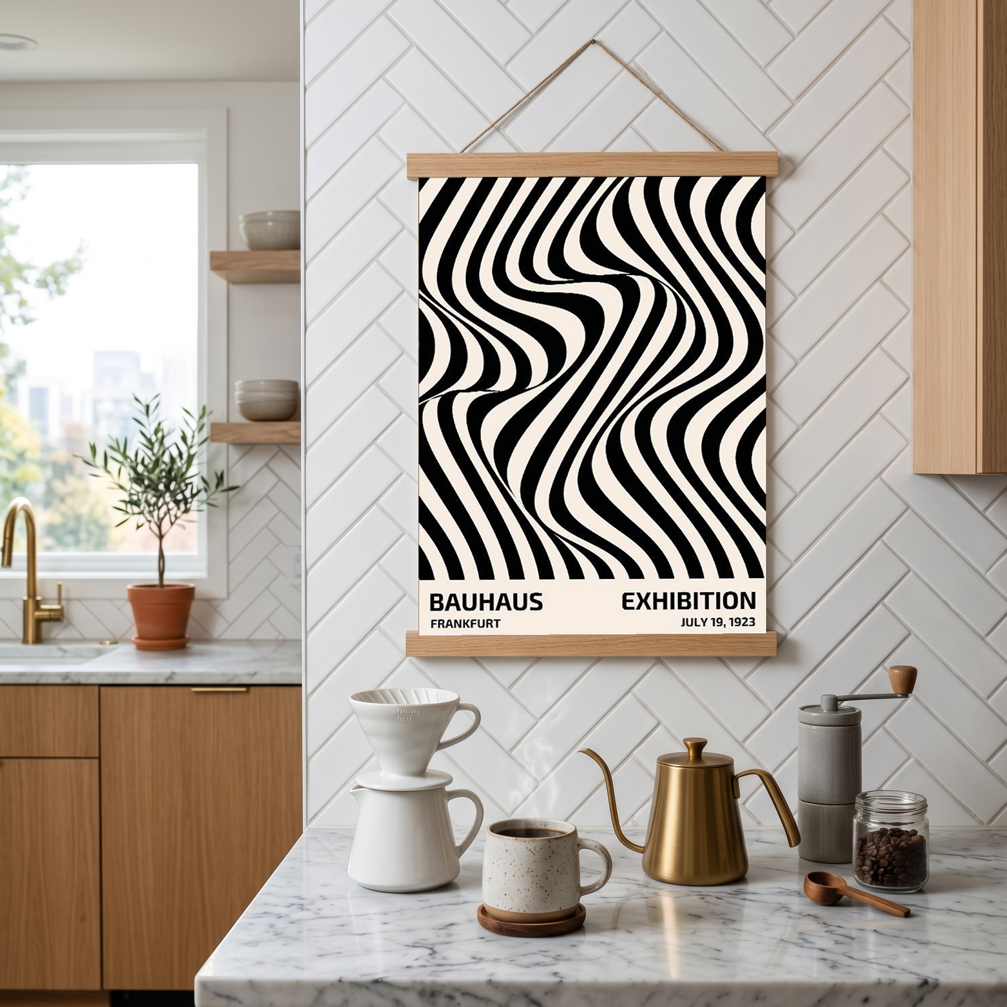 Bauhaus Exhibition 1923 Poster — Frankfurt Op Art Print