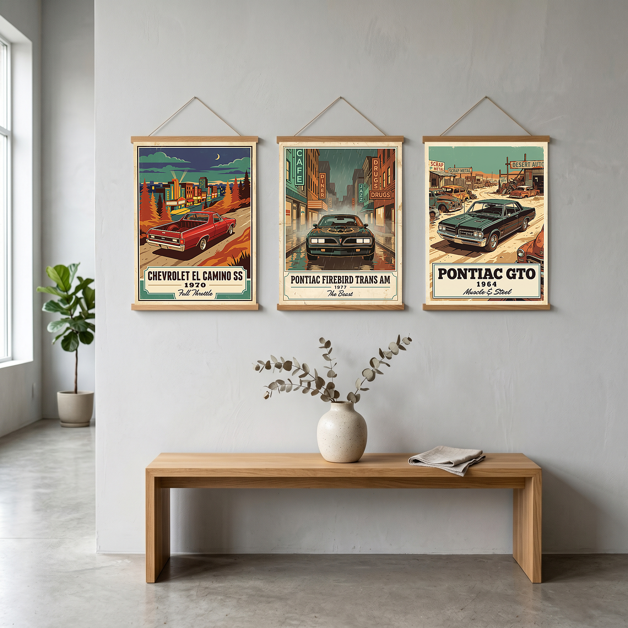 Chevrolet El Camino SS 1970 Poster — Vintage Muscle Truck Cinema Marquee Print