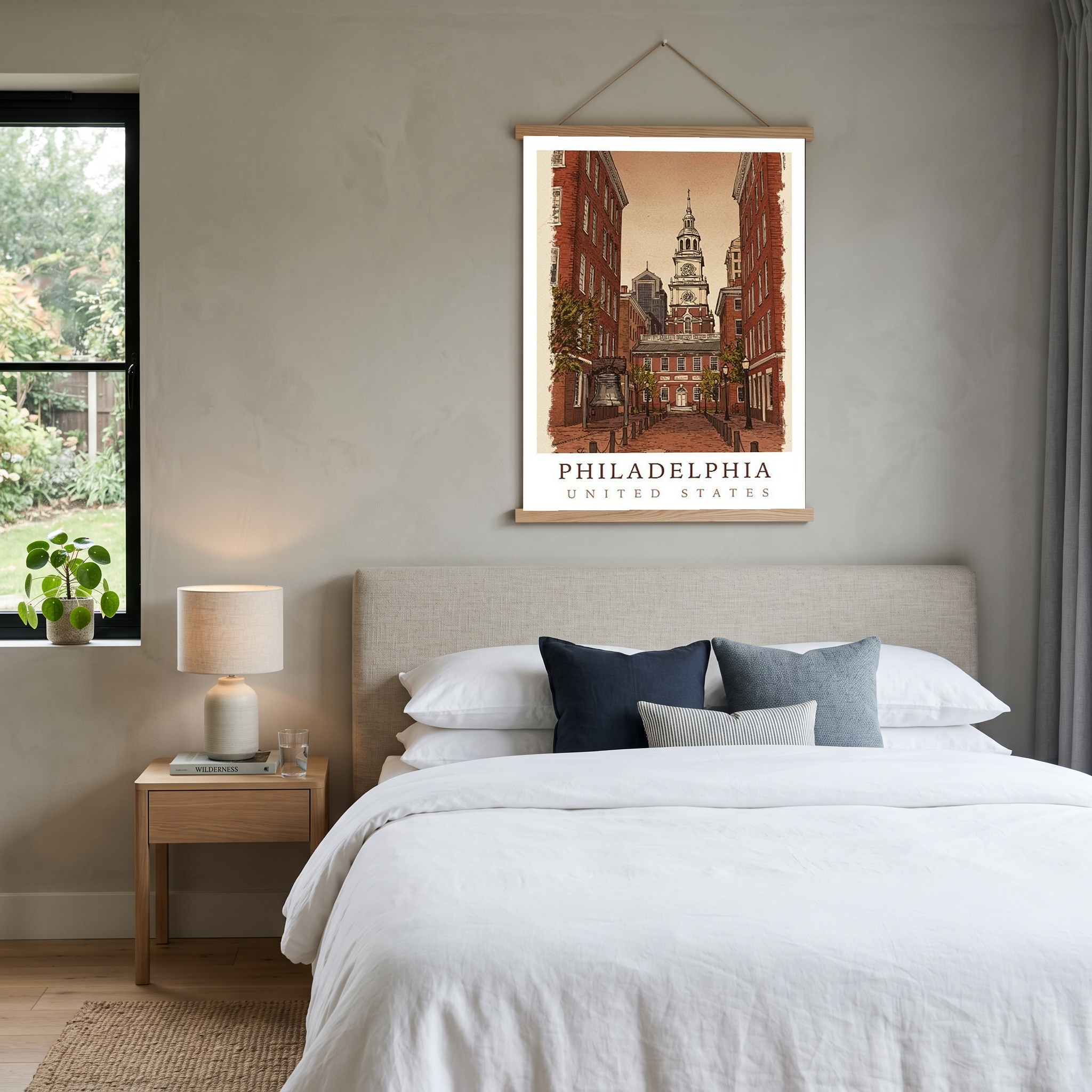 Philadelphia USA — Independence Hall Historic Wall Art Print