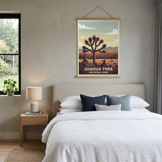 Joshua Tree National Park Poster — Vintage California Desert Yucca Print