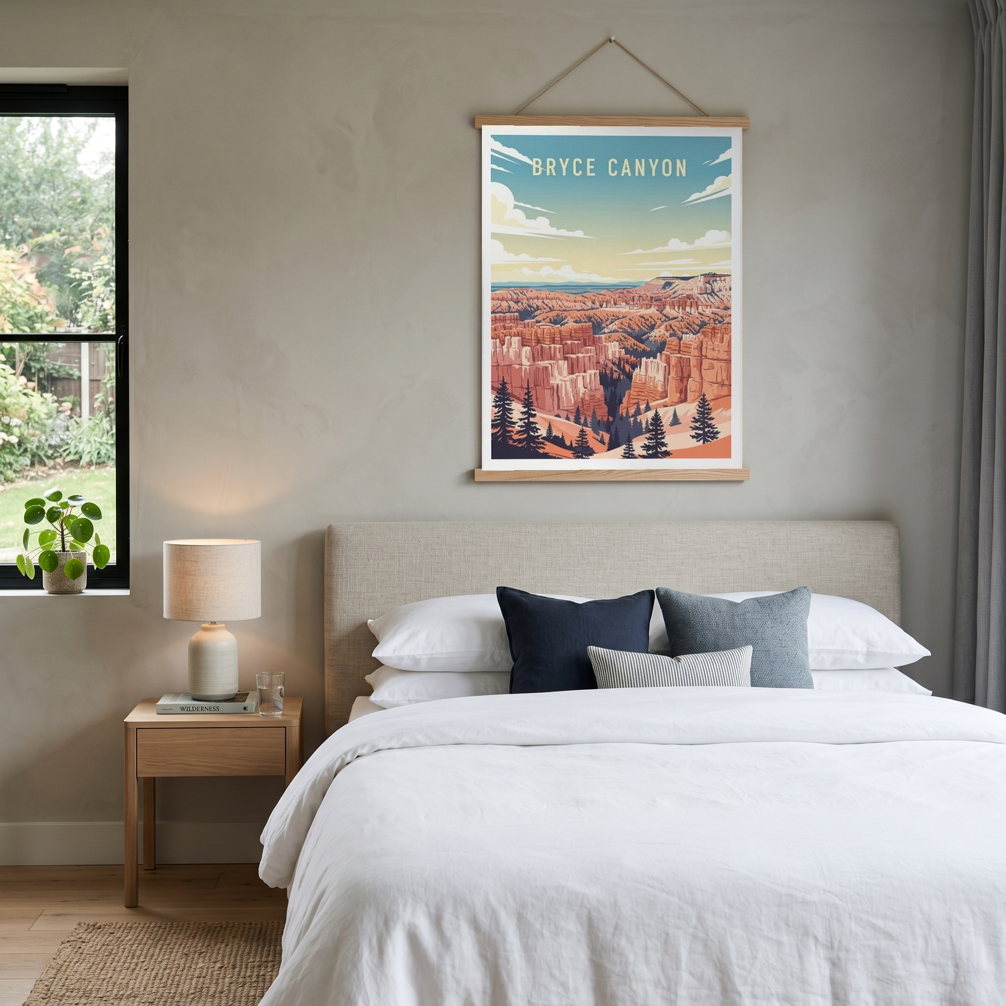 Bryce Canyon National Park Poster — Vintage Utah Hoodoo Sunrise Print