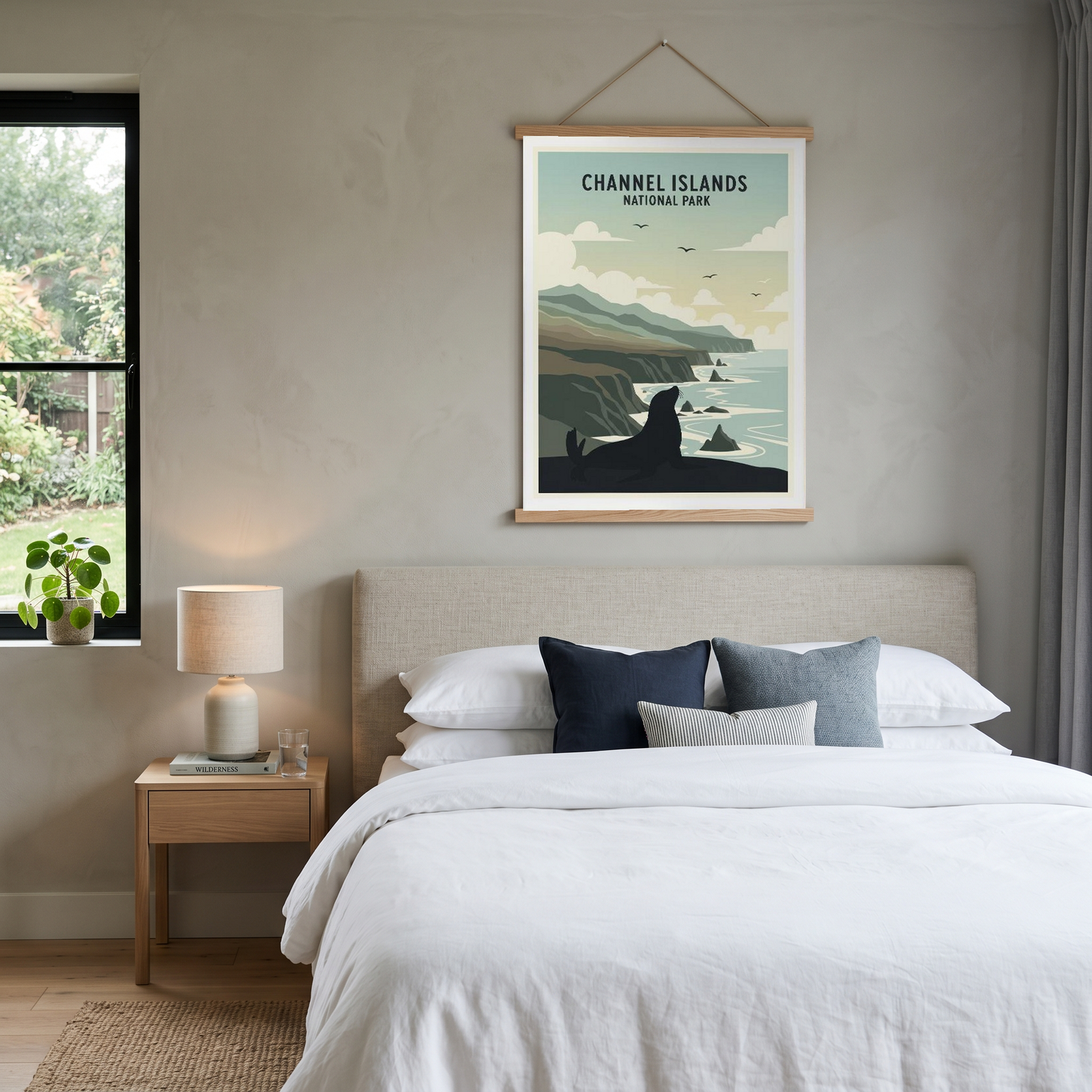 Channel Islands National Park Poster — Vintage California Sea Lion Coast Print