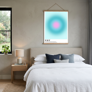 Salt Aura Abstract Poster — Spiritual Gradient Wall Art Print