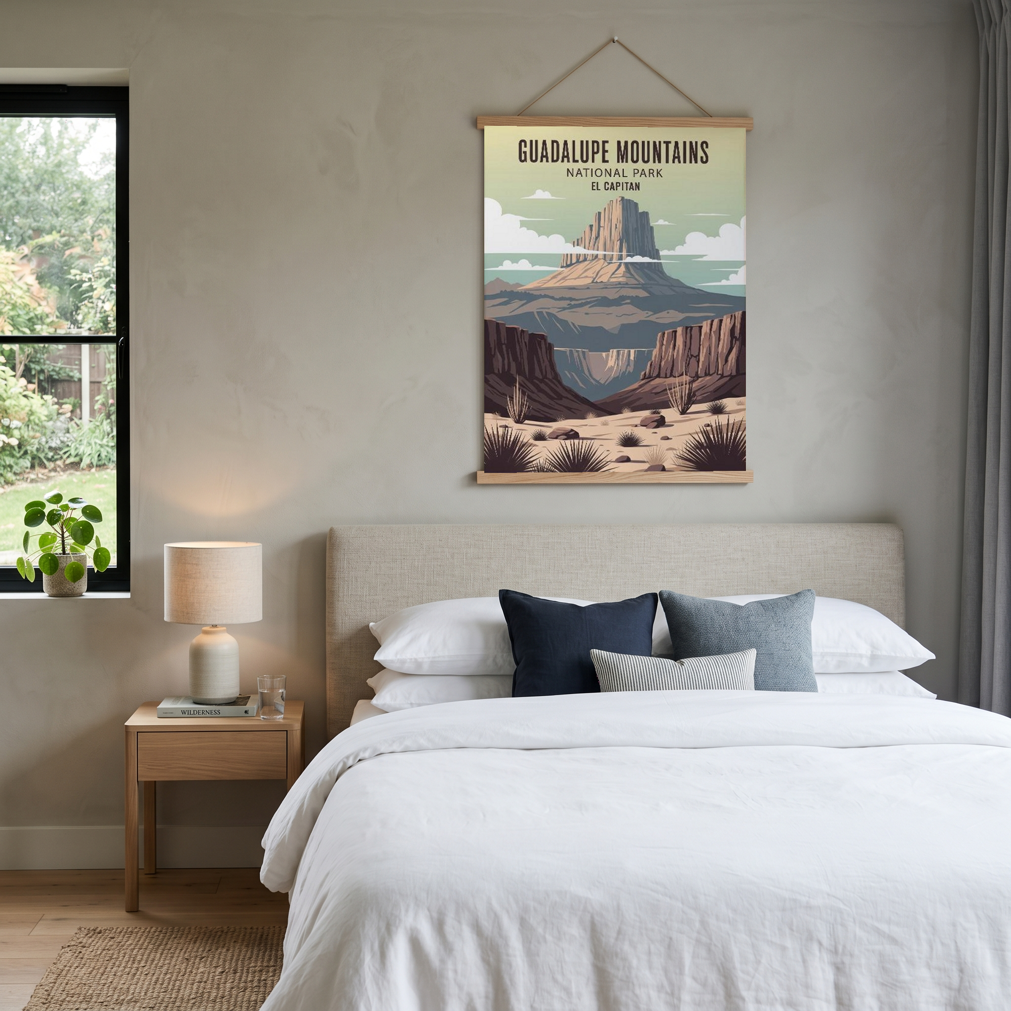 Guadalupe Mountains National Park Poster — Vintage El Capitan Texas Print