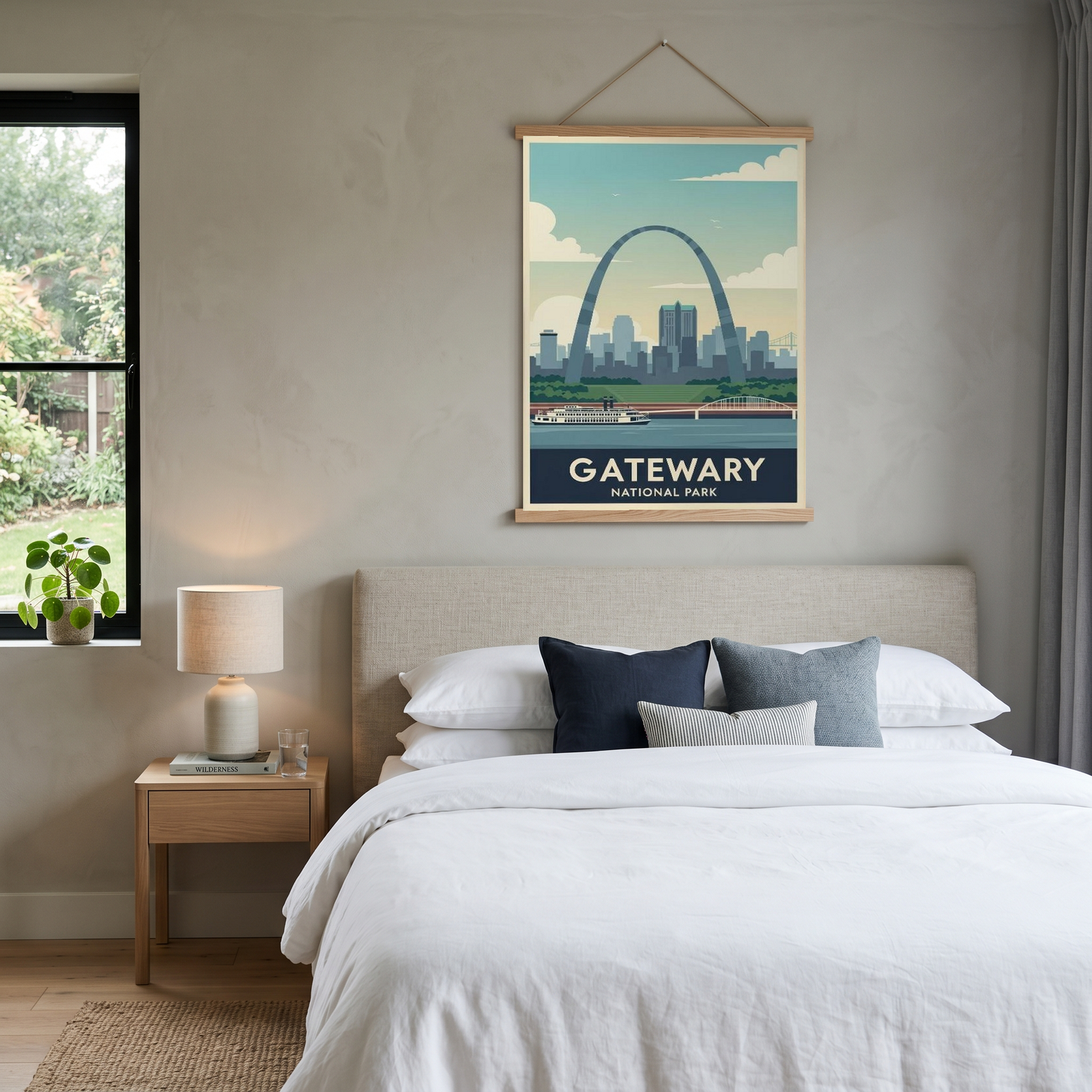 Gateway Arch National Park Poster — Vintage St. Louis Mississippi River Print