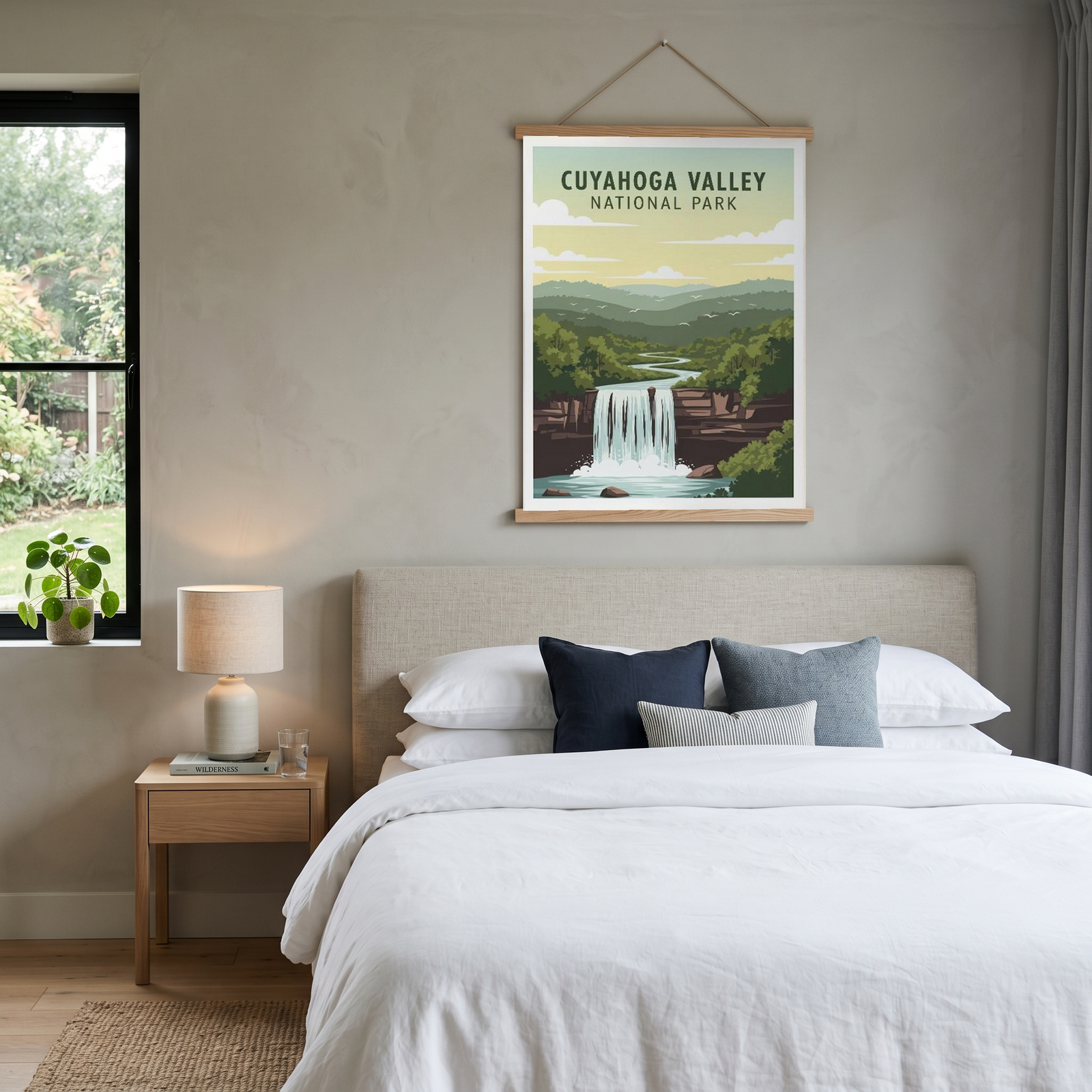 Cuyahoga Valley National Park Poster — Vintage Ohio Brandywine Falls Print