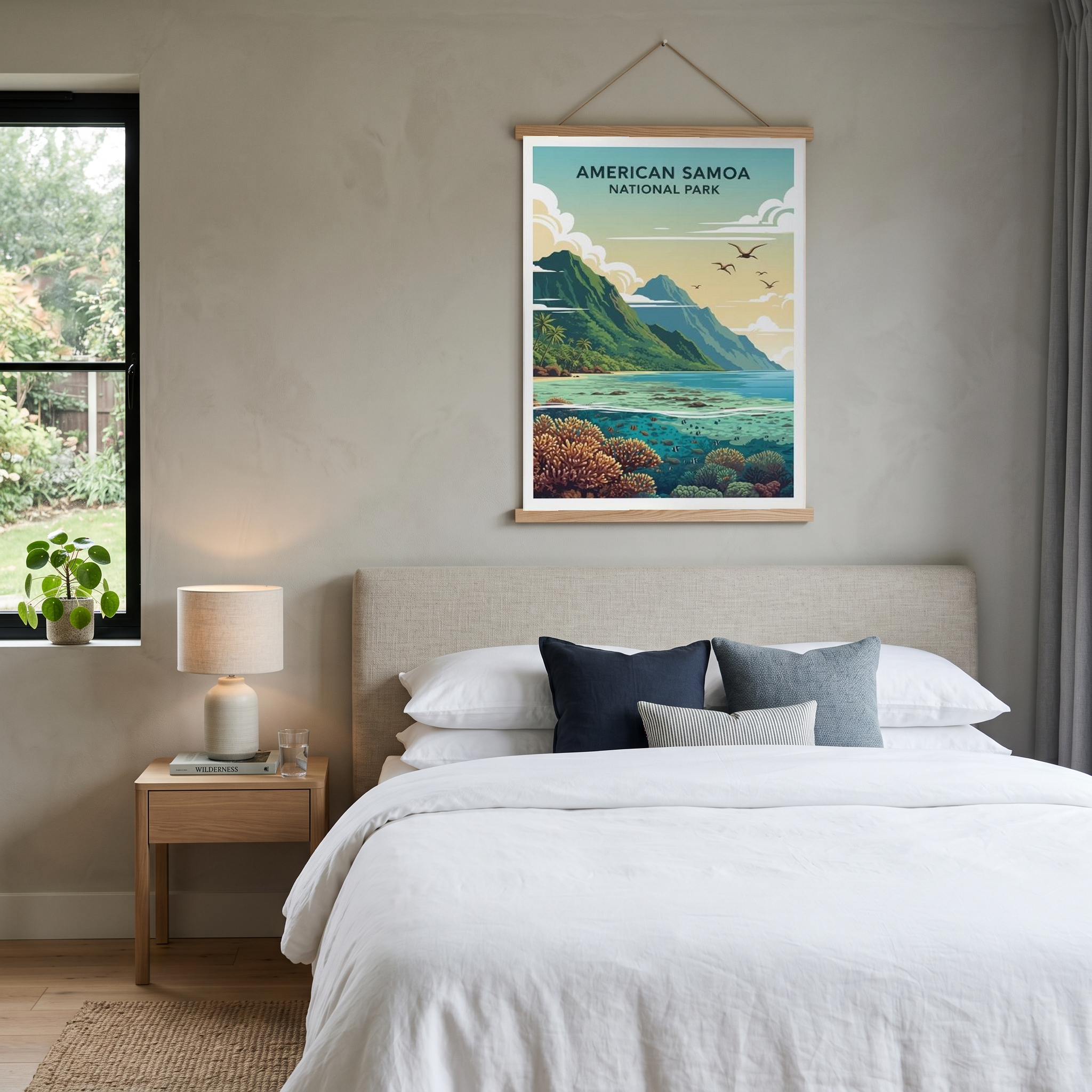 American Samoa National Park Poster — Vintage Pacific Island Travel Print