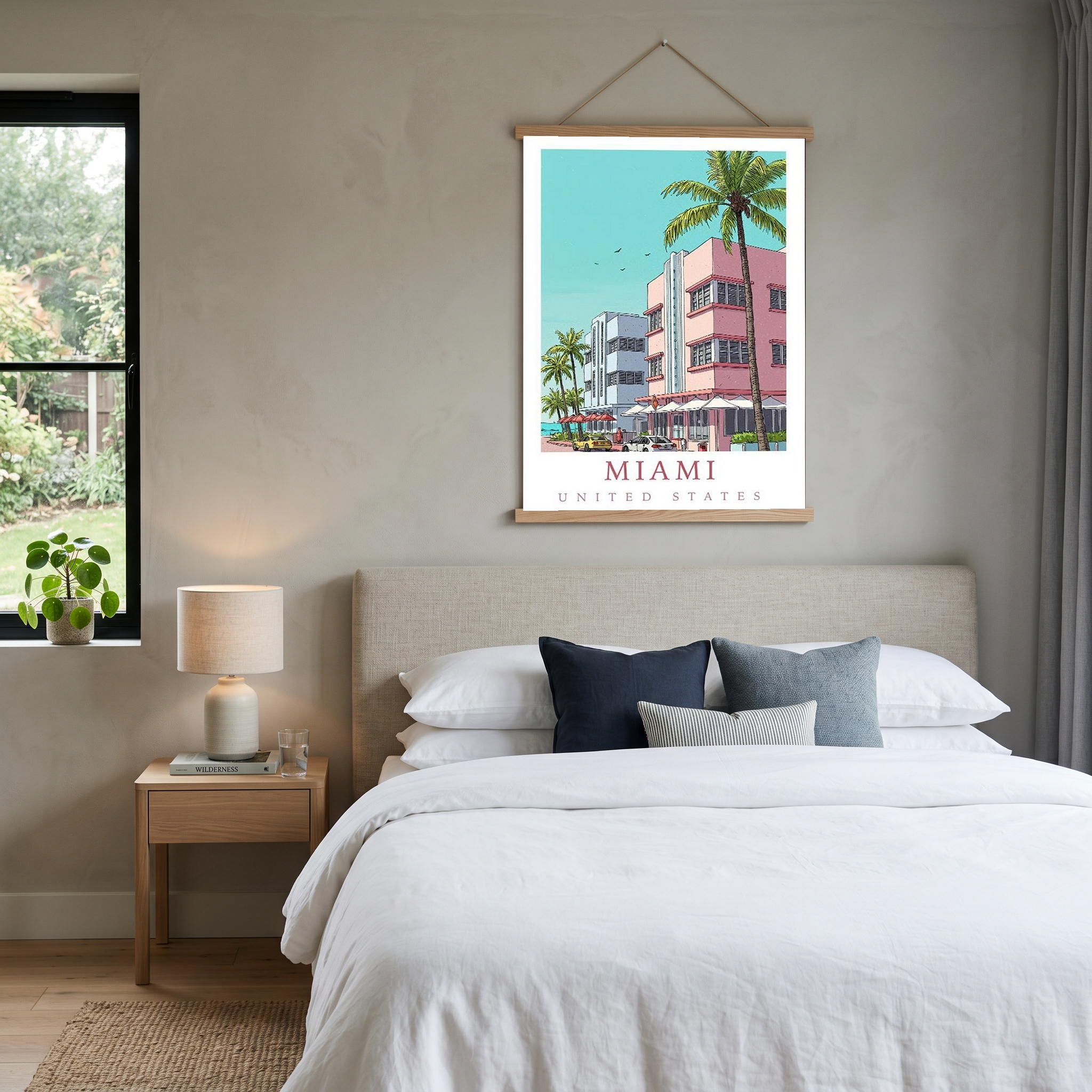 Miami Florida — Art Deco Ocean Drive Wall Art Print