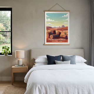 Petrified Forest National Park Poster — Vintage Arizona Painted Desert Print