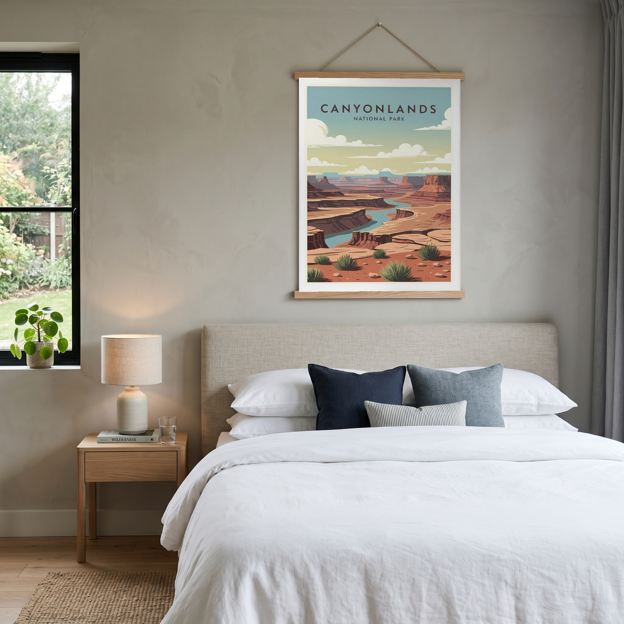 Canyonlands National Park Poster — Vintage Utah Mesa River Print