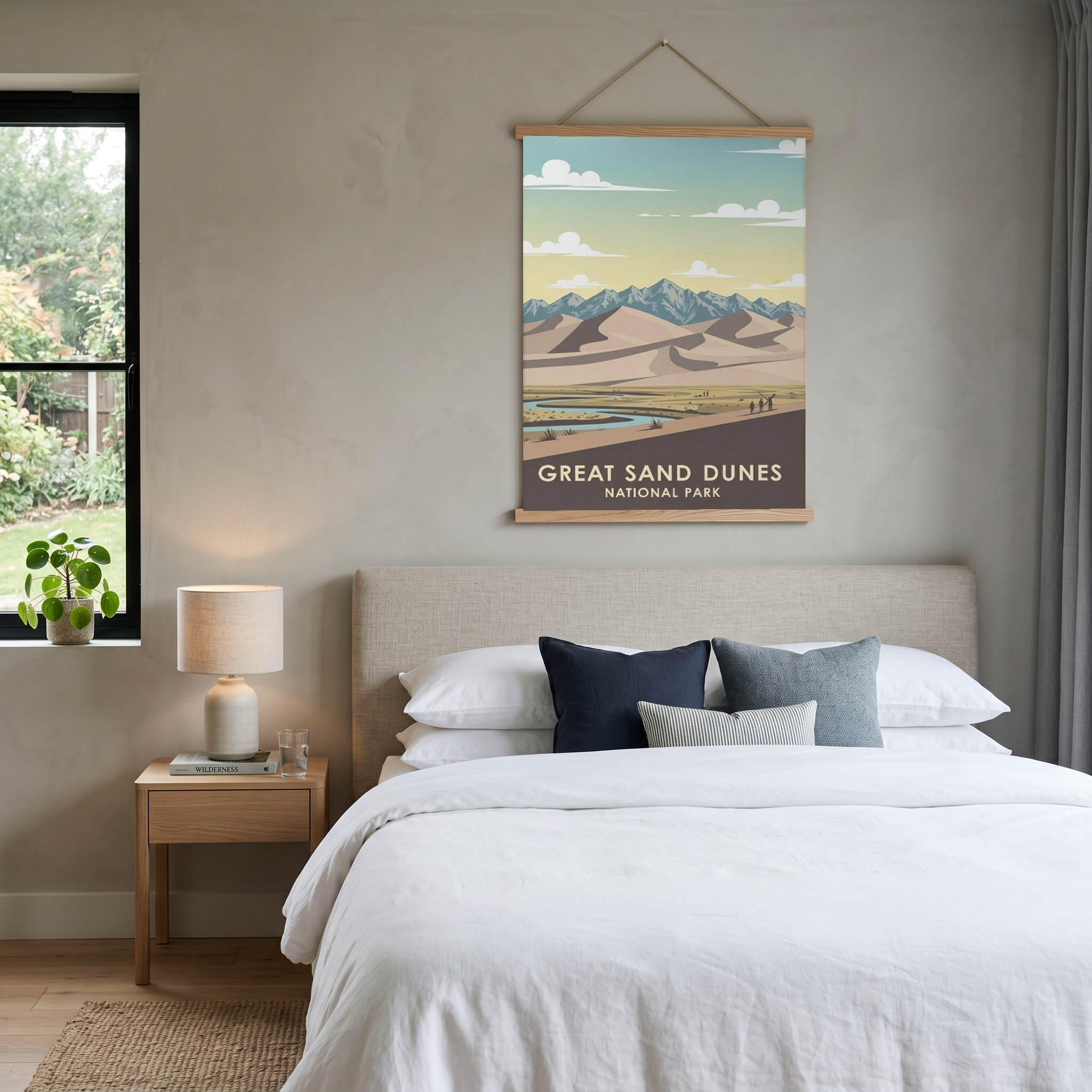 Great Sand Dunes National Park Poster — Vintage Colorado Dune Field Print