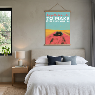 Porsche Wall Decor — Retro Travel Quote Cold To Make It Print
