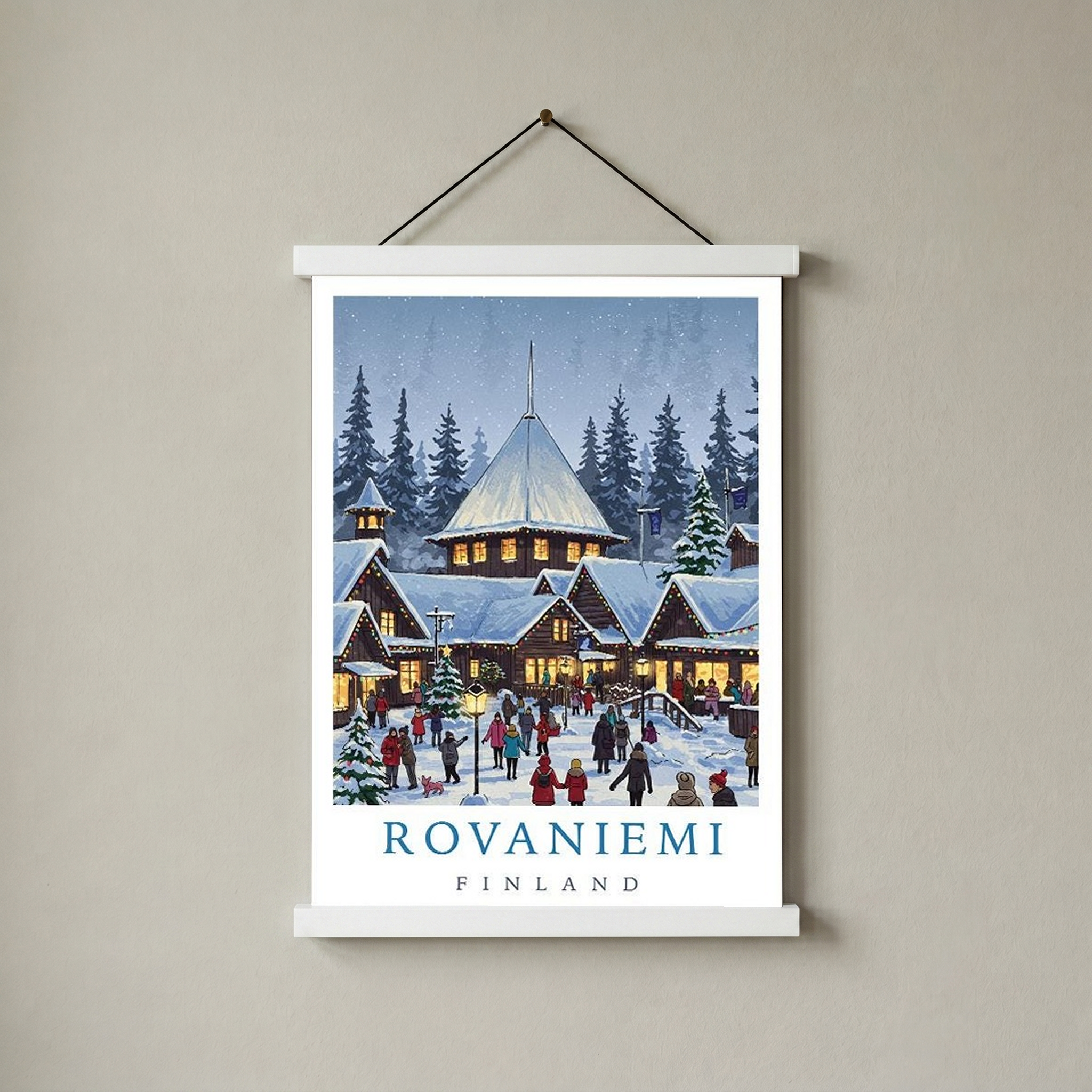 Rovaniemi Finland — Santa Village Winter Travel Wall Art Print