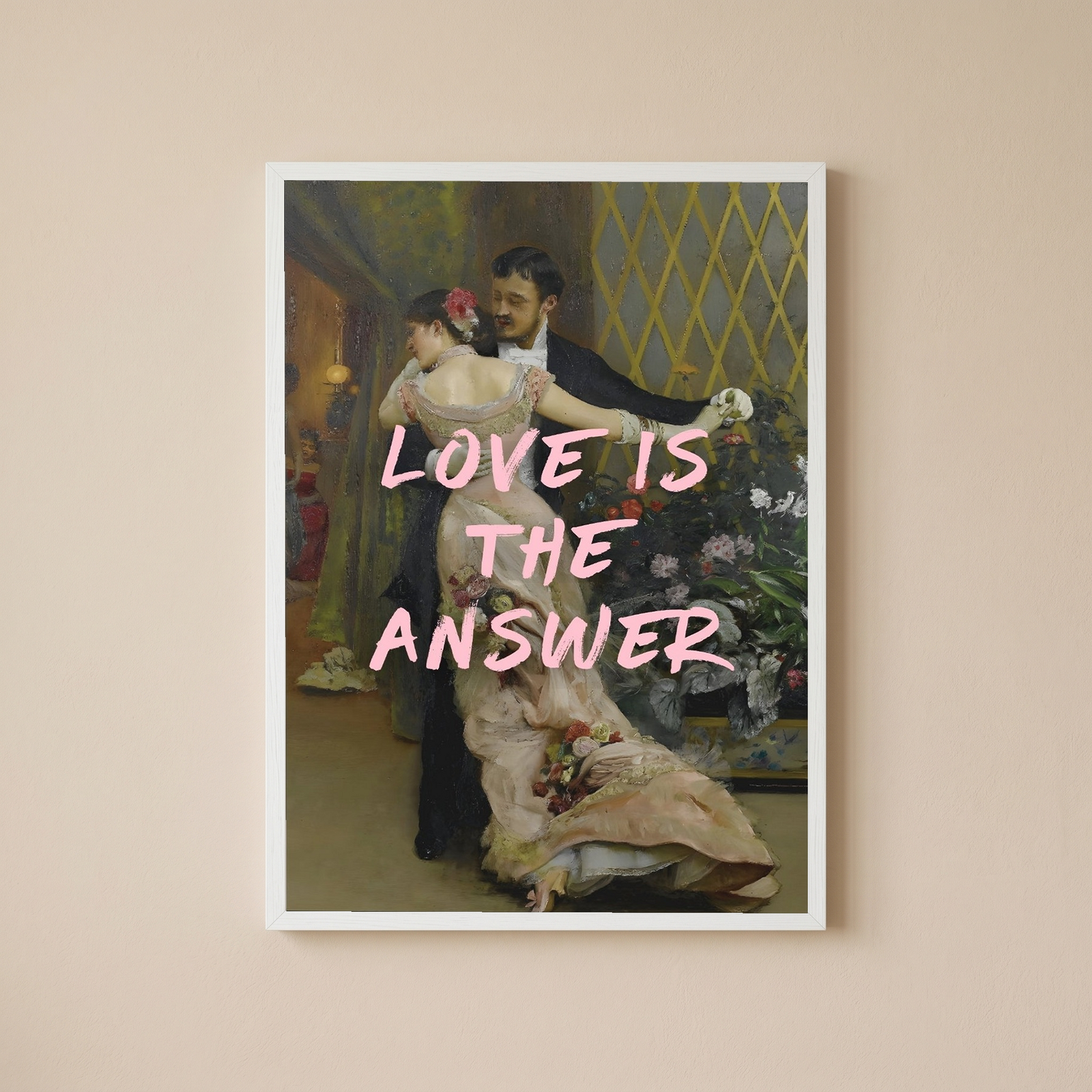 Love is the Answer Wall Art Print — Inspiring Love Quote Poster