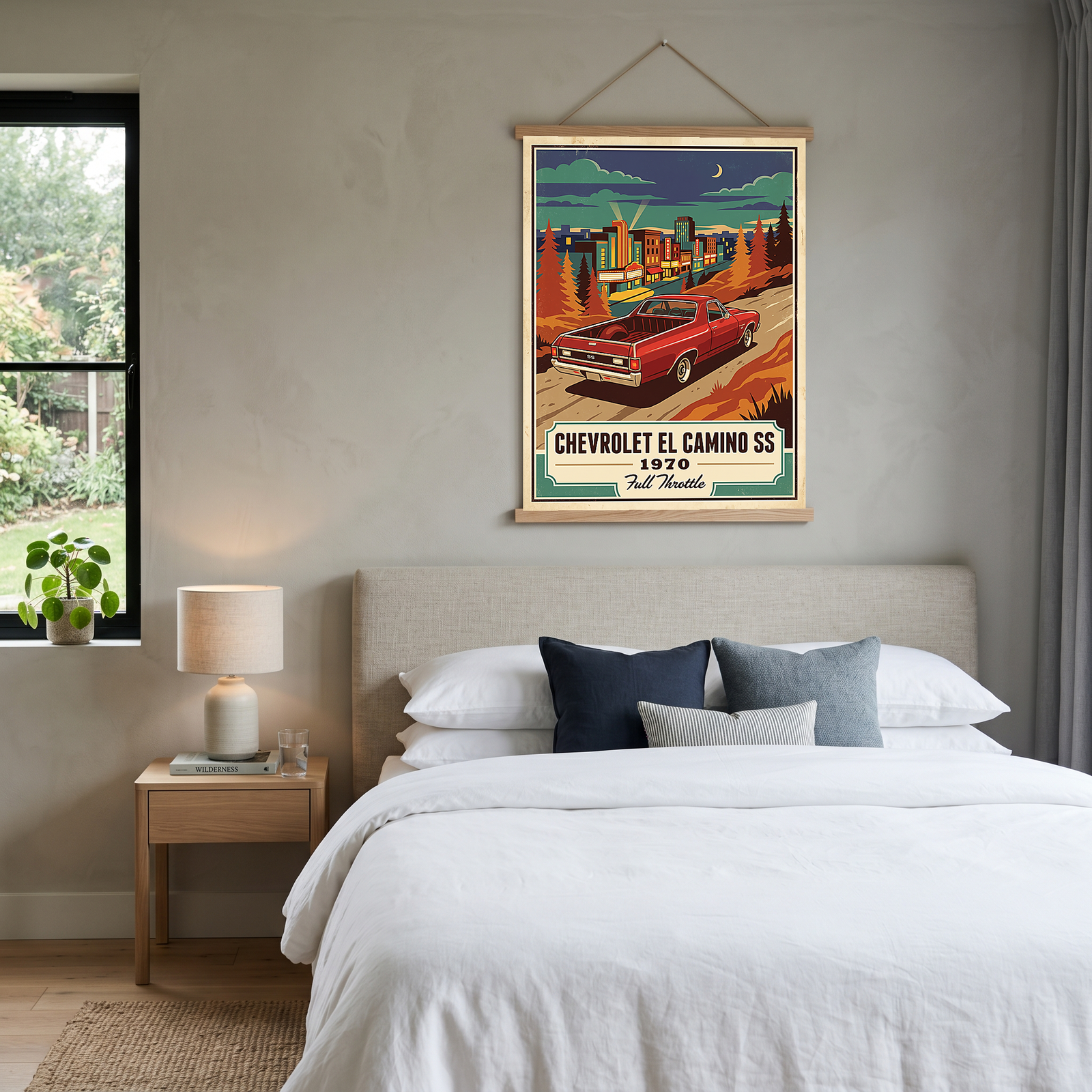 Chevrolet El Camino SS 1970 Poster — Vintage Muscle Truck Cinema Marquee Print