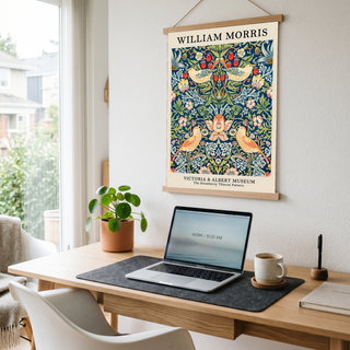 William Morris Strawberry Thief Print — V&A Museum Botanical Art