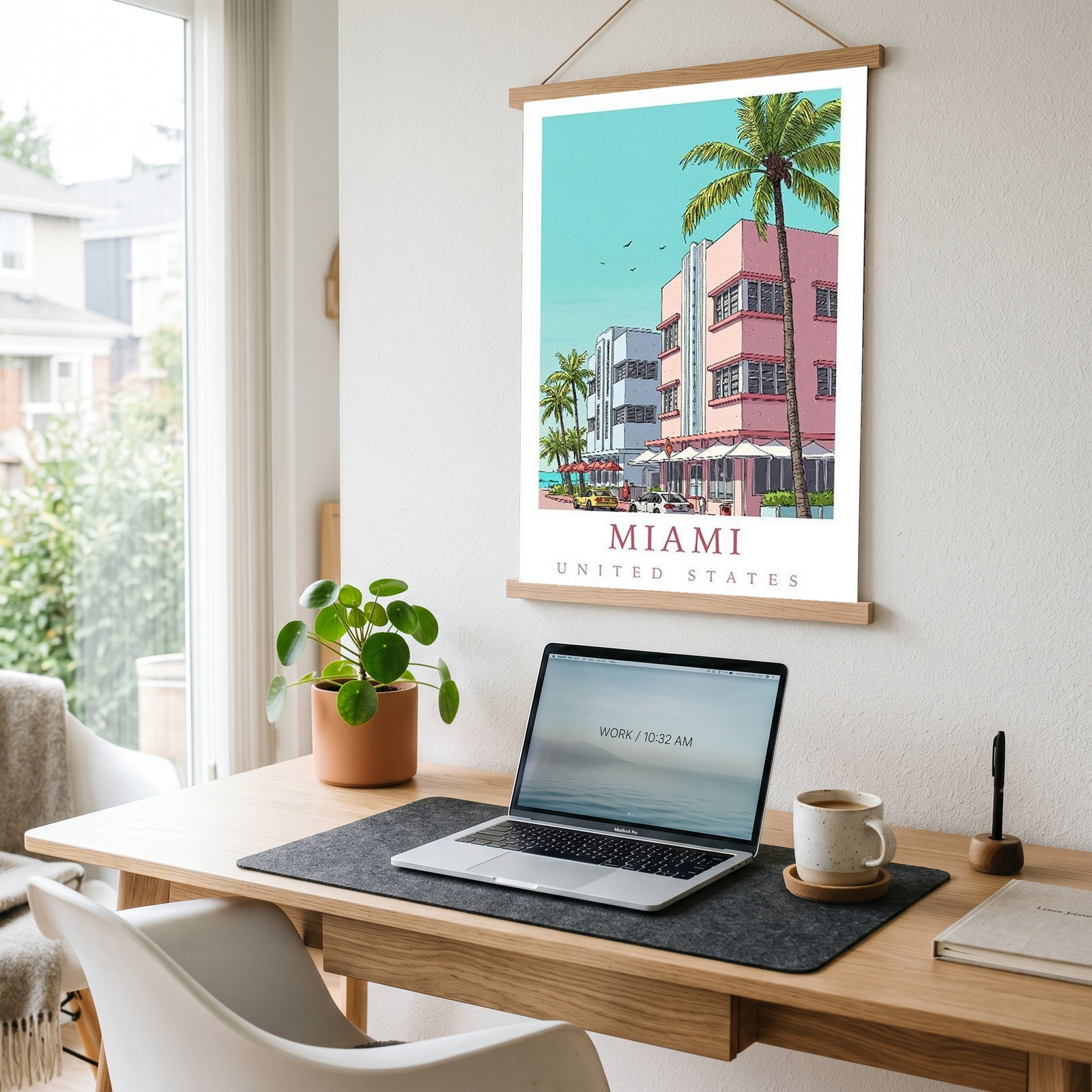 Miami Florida — Art Deco Ocean Drive Wall Art Print
