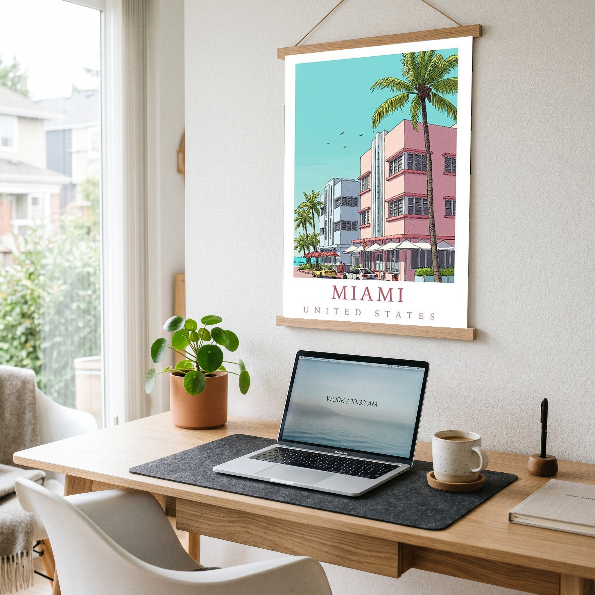 Miami Florida — Art Deco Ocean Drive Wall Art Print