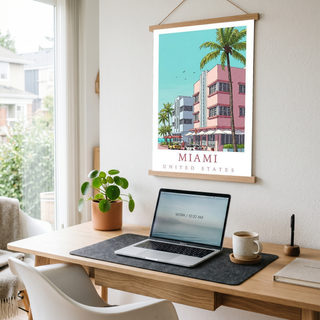 Miami Florida — Art Deco Ocean Drive Wall Art Print