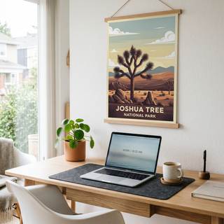 Joshua Tree National Park Poster — Vintage California Desert Yucca Print