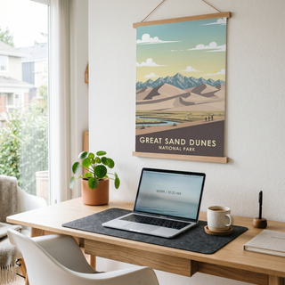 Great Sand Dunes National Park Poster — Vintage Colorado Dune Field Print