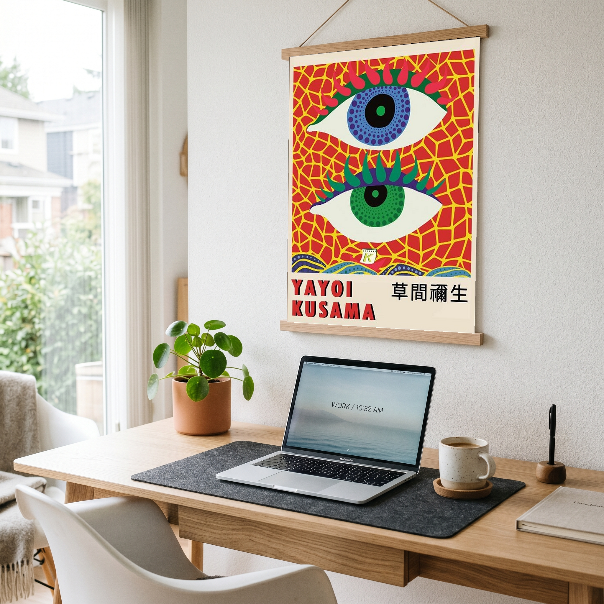 Yayoi Kusama Eye Art Print — Pop Art Contemporary Poster