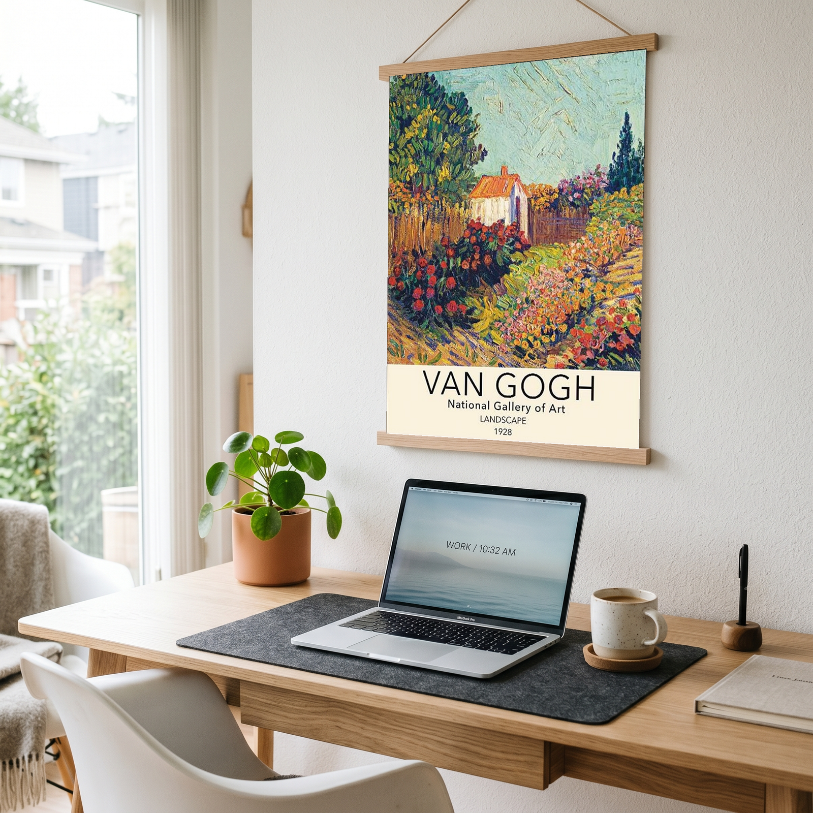 Van Gogh Landscape Poster — National Gallery Post-Impressionist Print