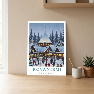 Rovaniemi Finland — Santa Village Winter Travel Wall Art Print
