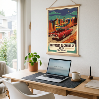 Chevrolet El Camino SS 1970 Poster — Vintage Muscle Truck Cinema Marquee Print