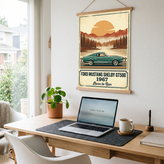 Ford Mustang Shelby GT500 1967 Forest Green Edition — Vintage Muscle Lake Print