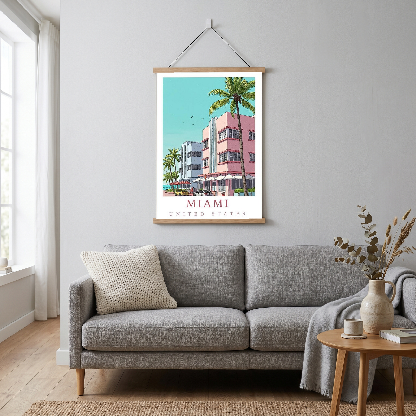 Miami Florida — Art Deco Ocean Drive Wall Art Print
