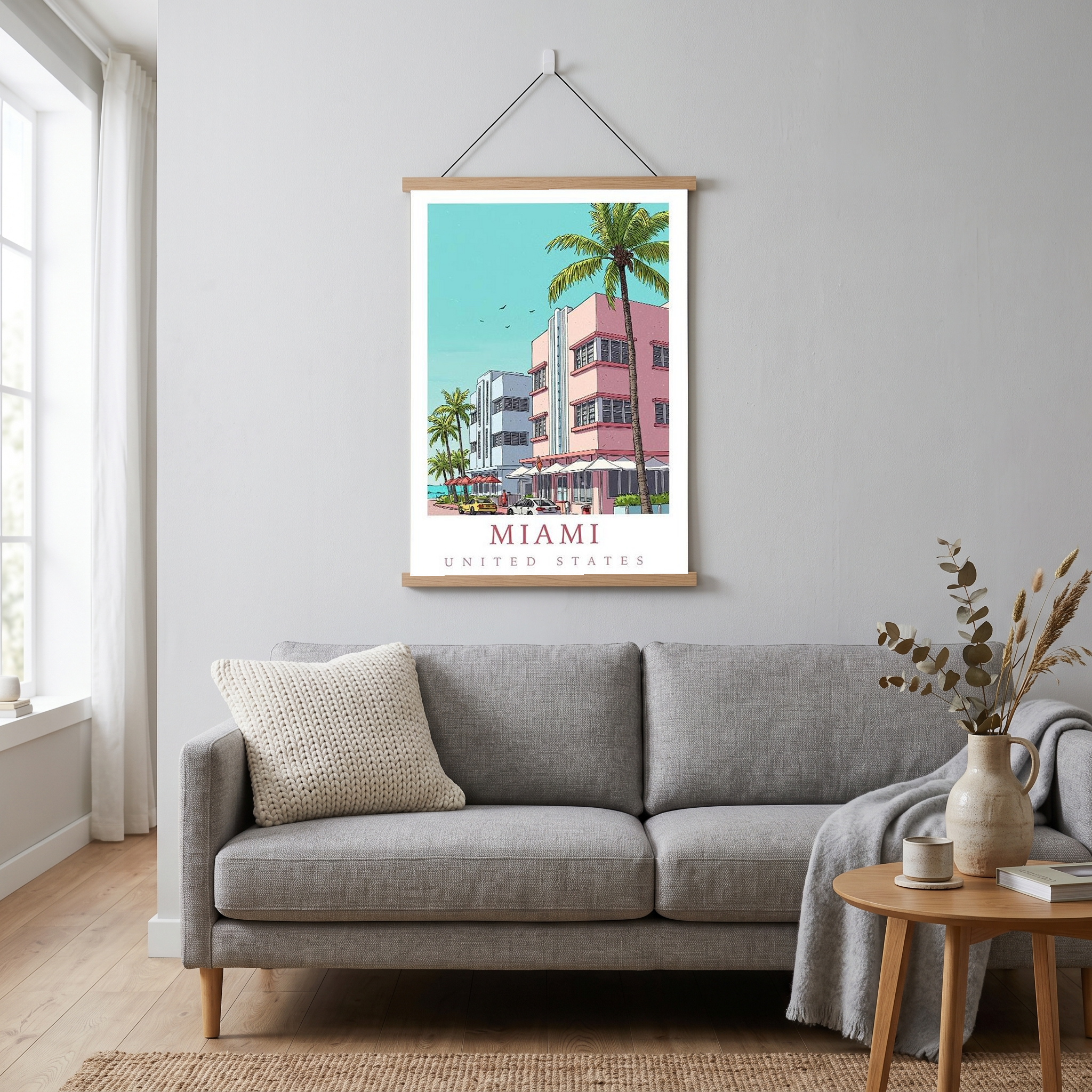 Miami Florida — Art Deco Ocean Drive Wall Art Print