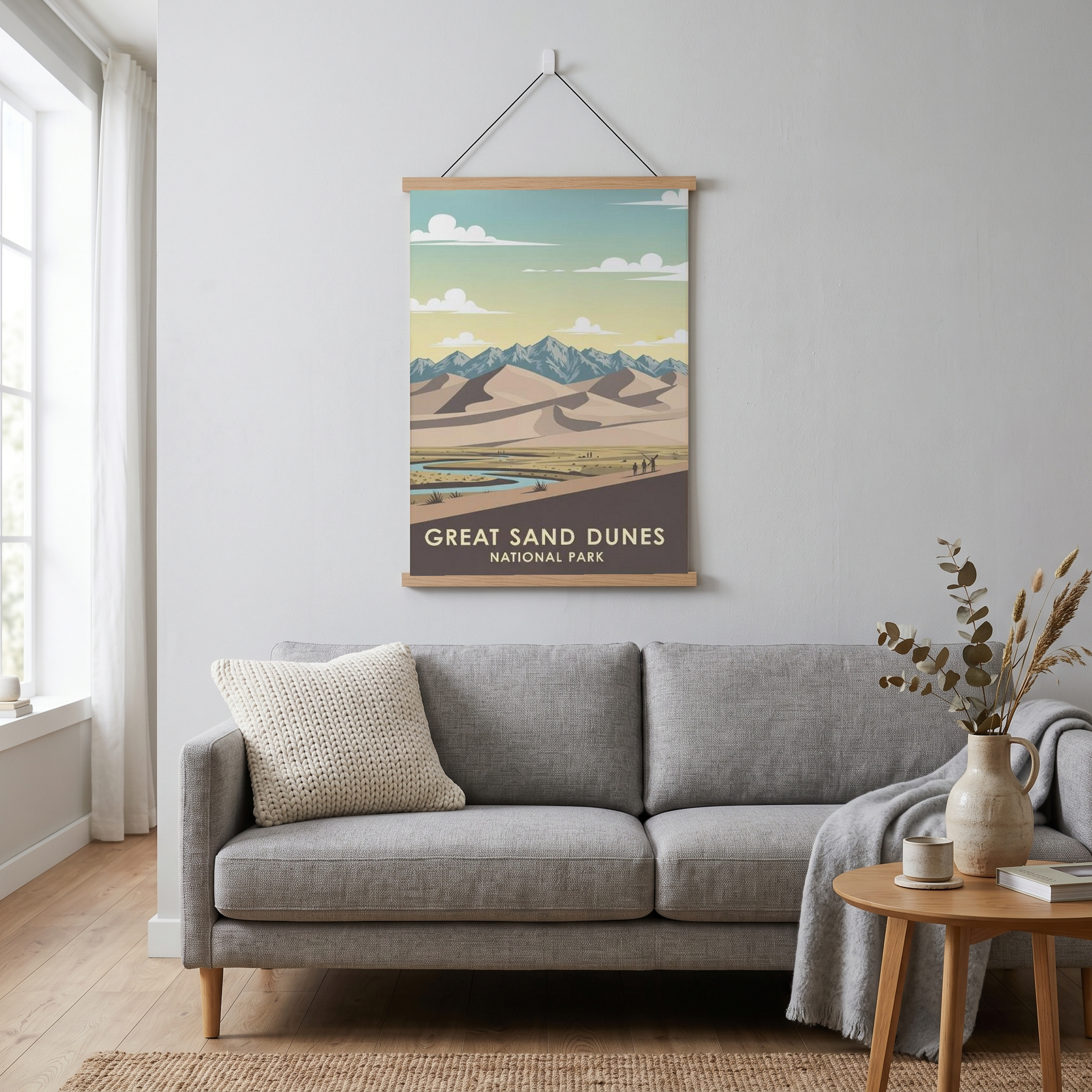 Great Sand Dunes National Park Poster — Vintage Colorado Dune Field Print