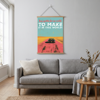 Porsche Wall Decor — Retro Travel Quote Cold To Make It Print