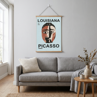 Picasso Louisiana Keramik Poster — Abstract Face Exhibition Print