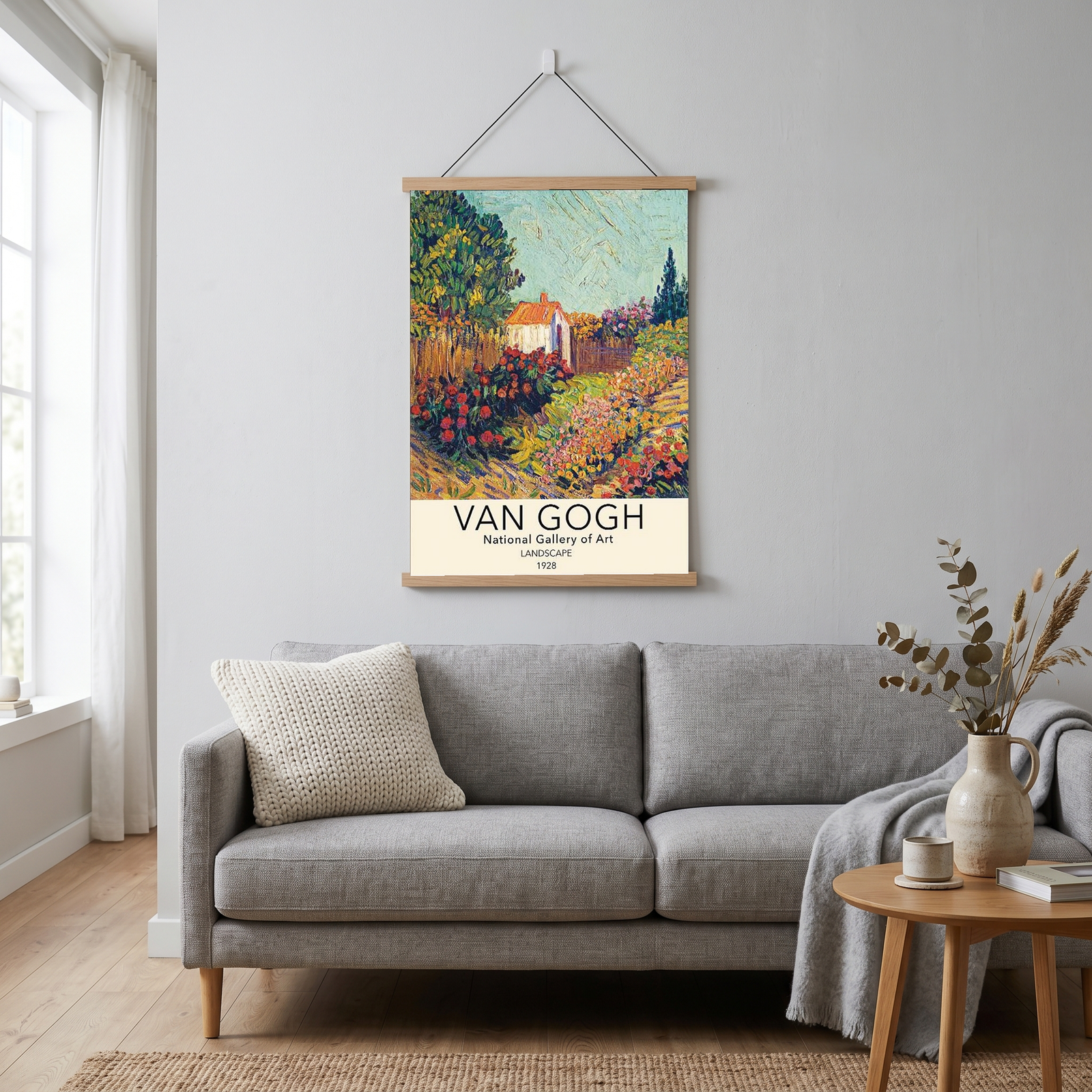 Van Gogh Landscape Poster — National Gallery Post-Impressionist Print