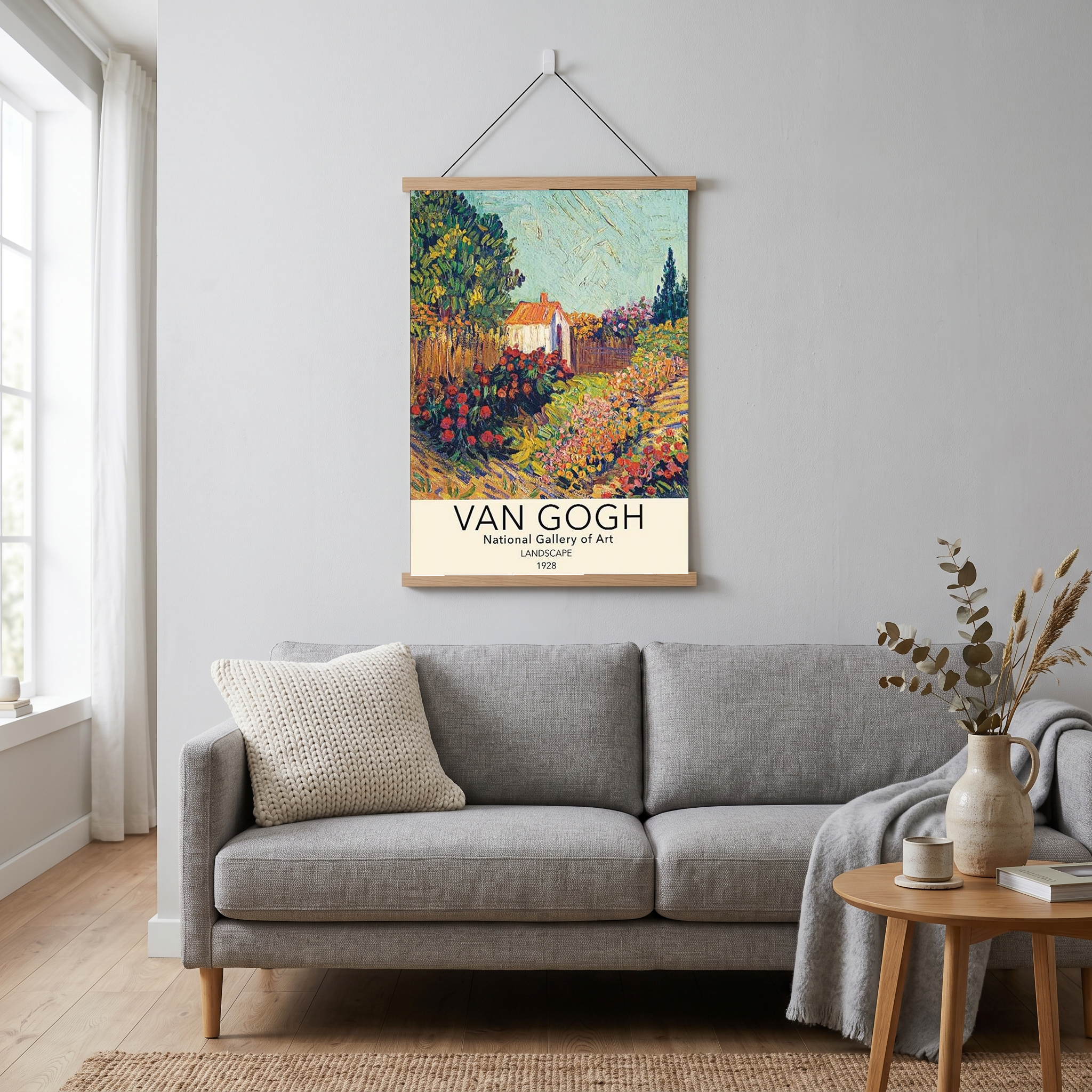Van Gogh Landscape Poster — National Gallery Post-Impressionist Print