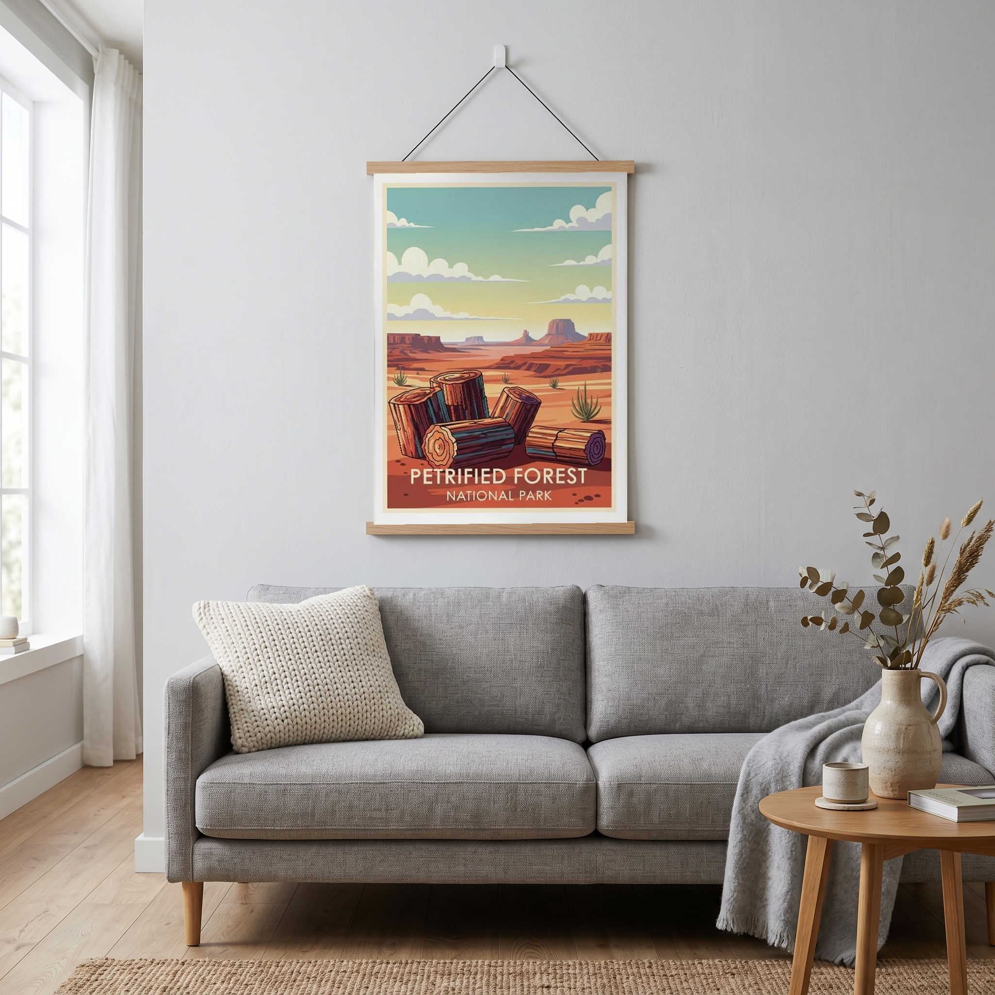 Petrified Forest National Park Poster — Vintage Arizona Painted Desert Print