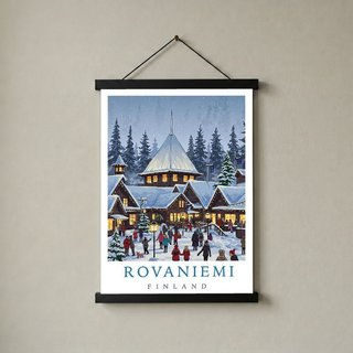 Rovaniemi Finland — Santa Village Winter Travel Wall Art Print