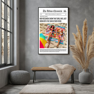 Summer Glow Wall Art Print — Golden Hour Aesthetic Poster