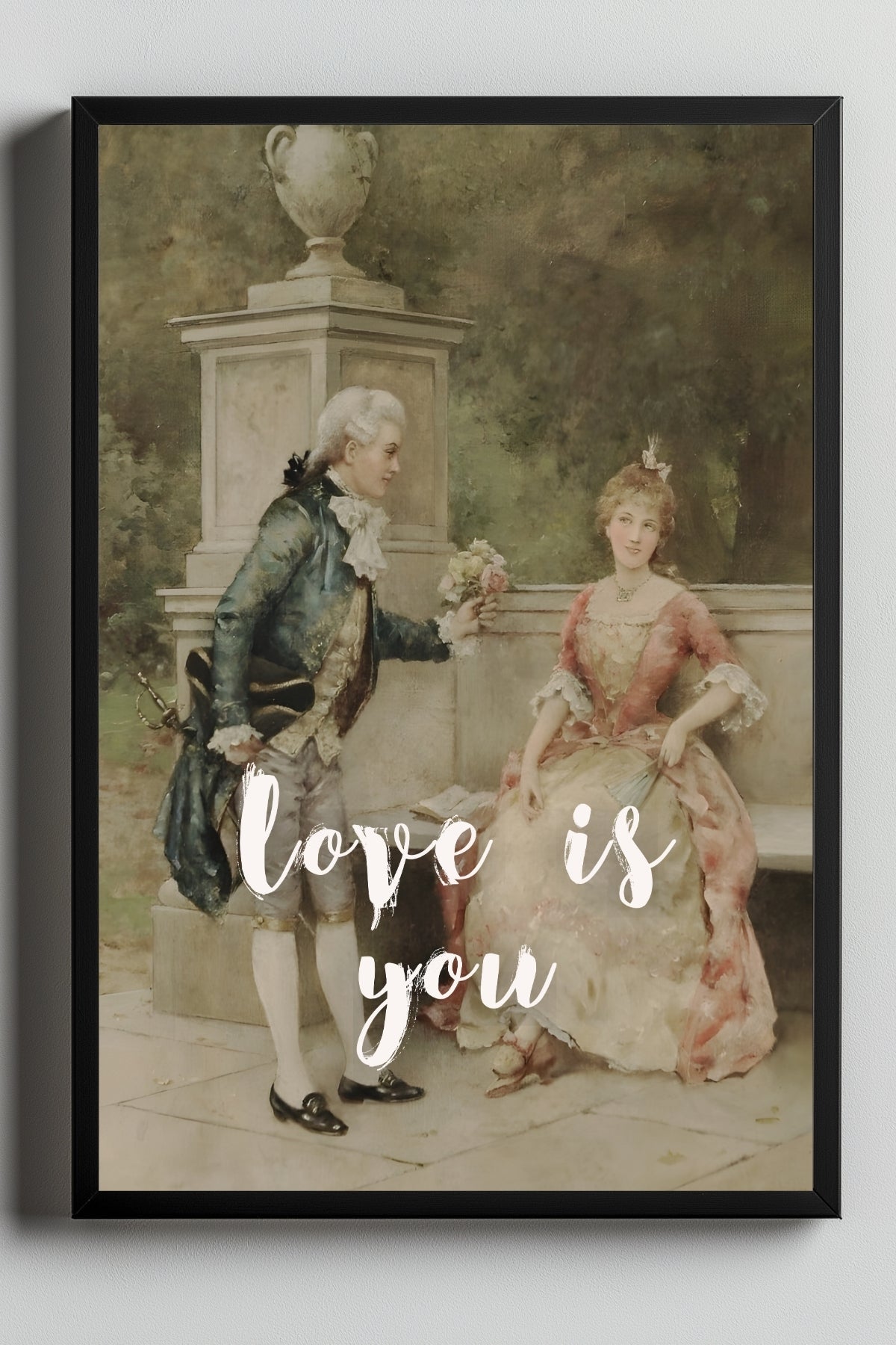 Love is You Wall Art Print — Romantic Love Quote Poster