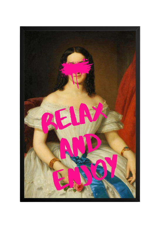 Relax And Enjoy –  Tablo Boyutlarında ve Yüksek Kaliteli Poster