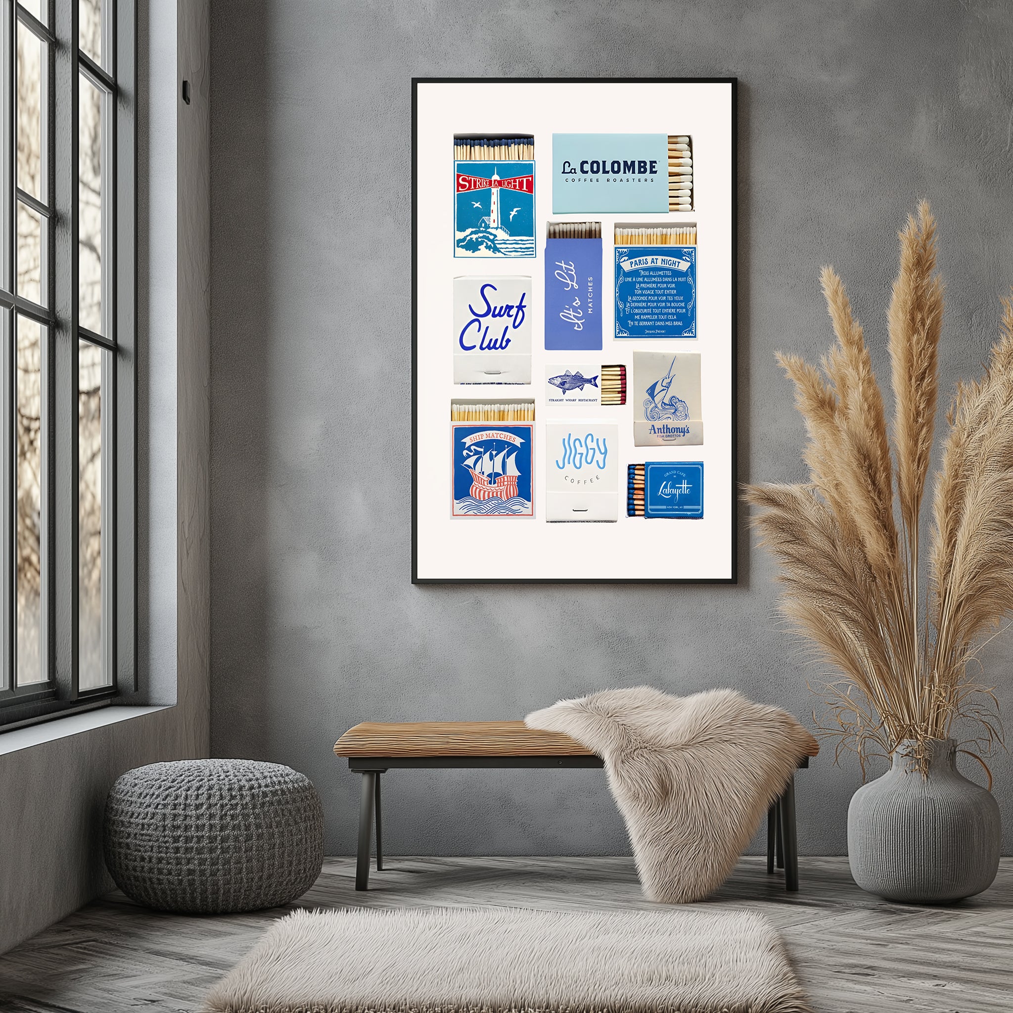 Celestia Wall Art Print — Celestial Moon & Stars Poster