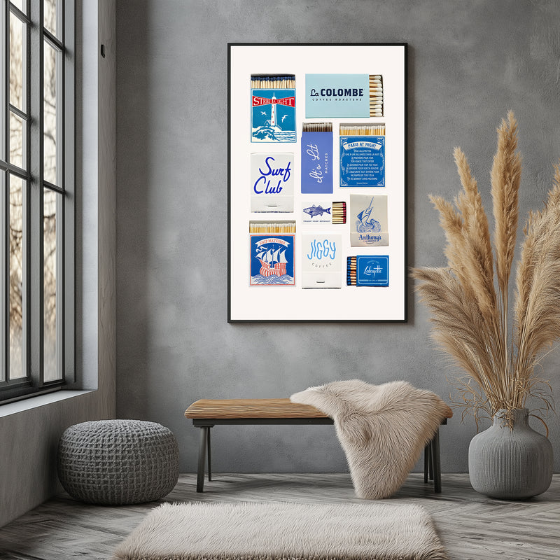Celestia Wall Art Print — Celestial Moon & Stars Poster