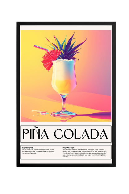 Pina Colada –  Tablo Boyutlarında ve Yüksek Kaliteli Poster