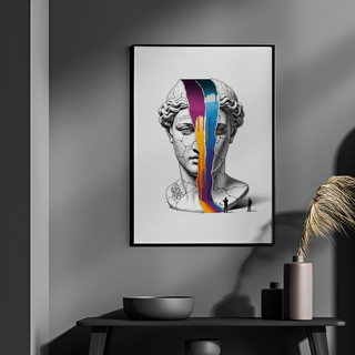 Silence — Surreal Venus Bust Wall Art Print